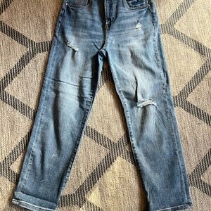 Risen jeans. Classic Straight Leg Jeans